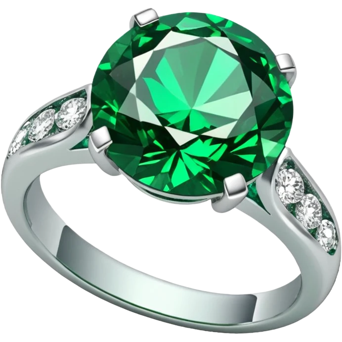 glitter esmerald married ring emoji