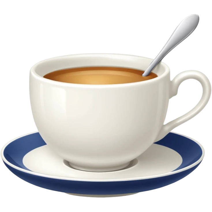 Te  taza blanca emoji