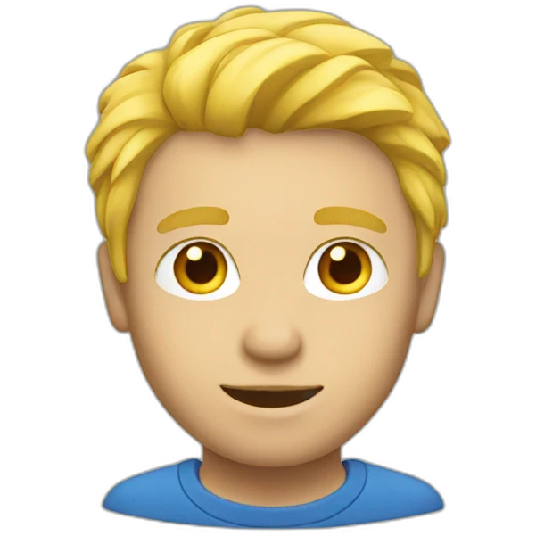Un homme blond emoji
