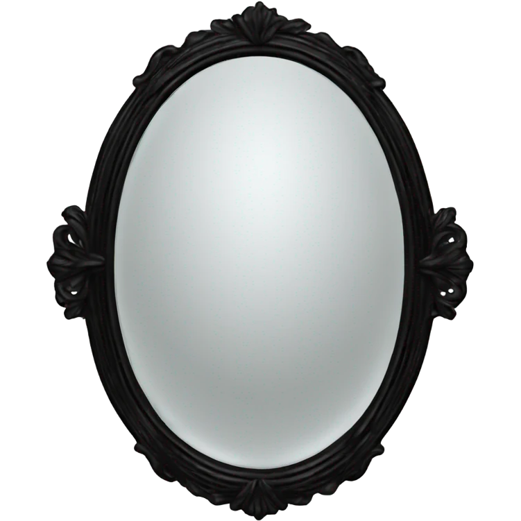 black Vintage mirror  emoji