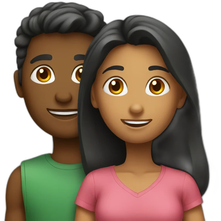 two students talking emoji