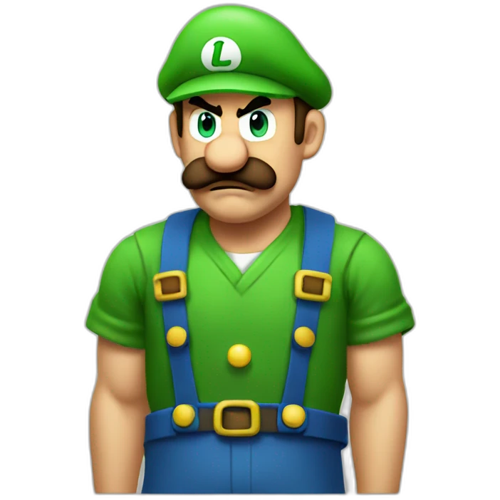angry luigi emoji