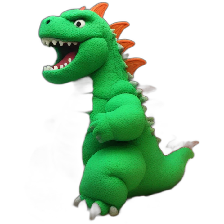 godzilla as a cake emoji