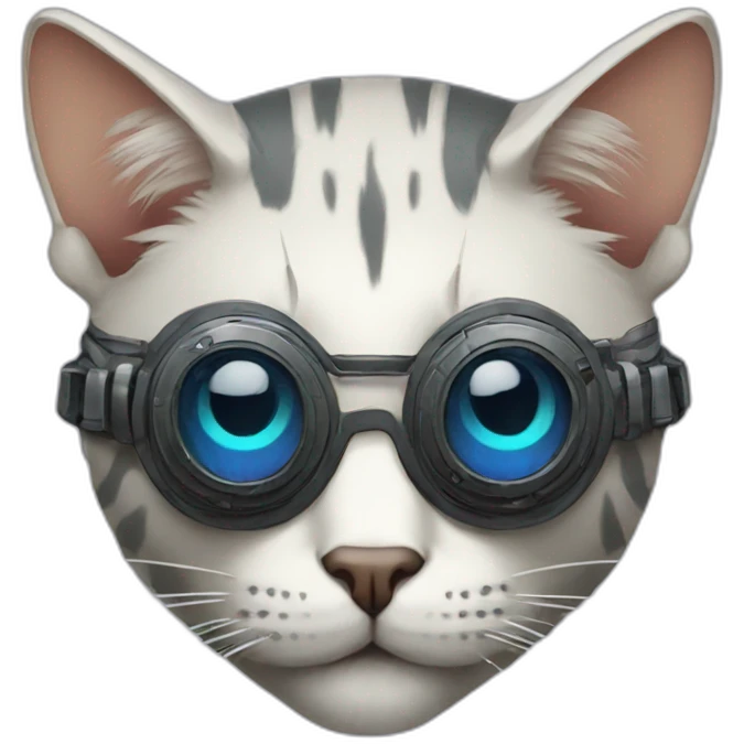 cyberpunk cat emoji