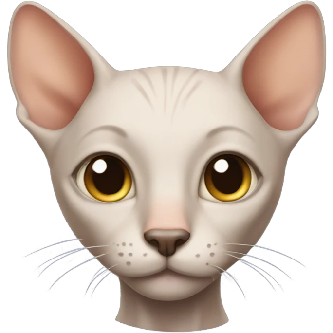 bald cat emoji