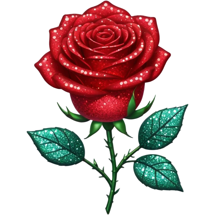 glitter rose emoji