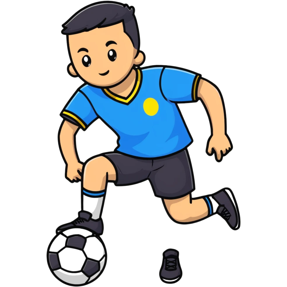 Ukrainian young man in a white embroidered shirt playing sports emoji