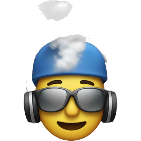 The words Team Tunes with smoke in the background emoji