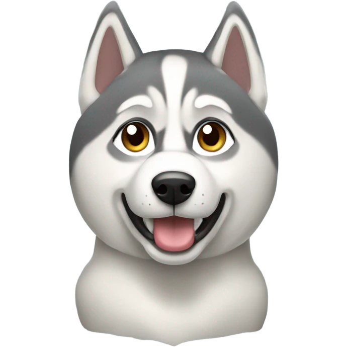 siberian husky dig emoji
