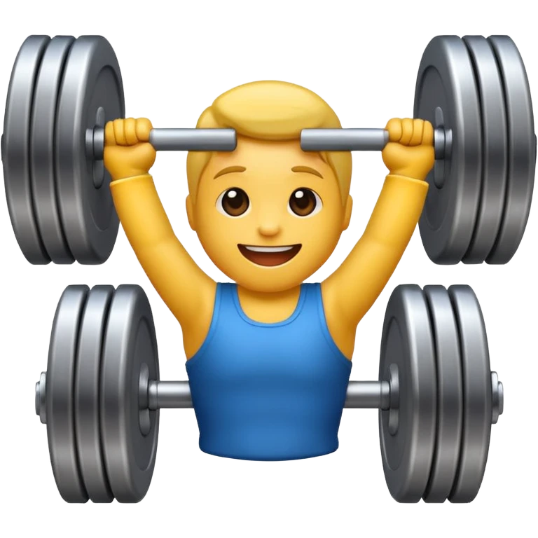 dumbbell, strength, cheerful gym emoji emoji