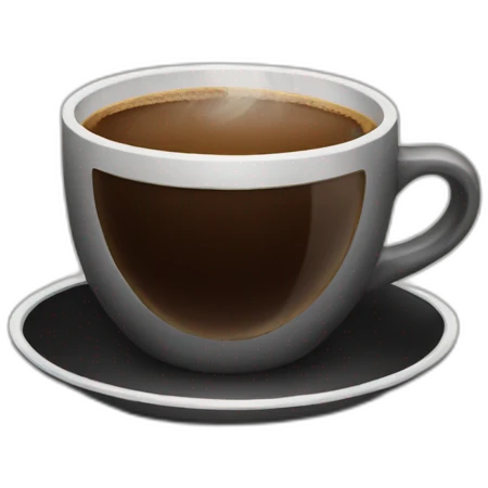 Black coffee emoji