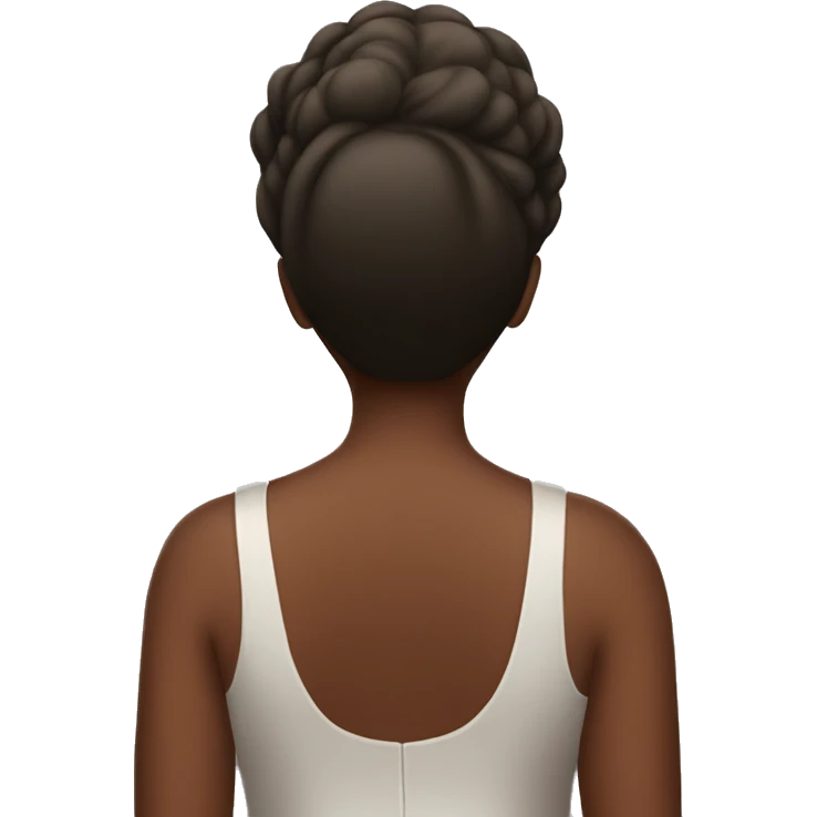 Woman with a very big wide large back emoji