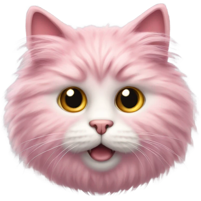 Pink cat  emoji
