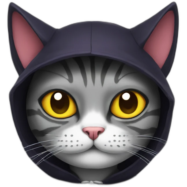cat in an evil costume emoji