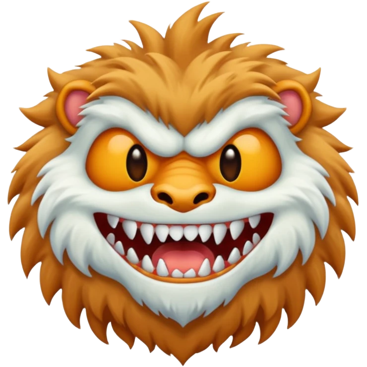 White monster can emoji