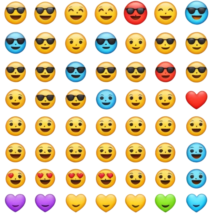 emoji pack for mobile social network emoji