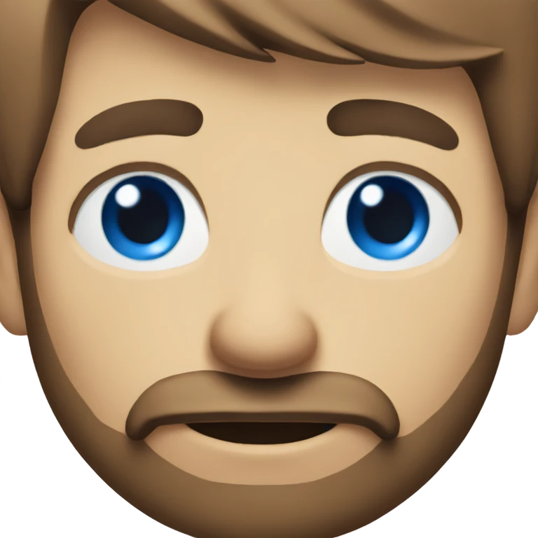 blue eyed man with beard emoji