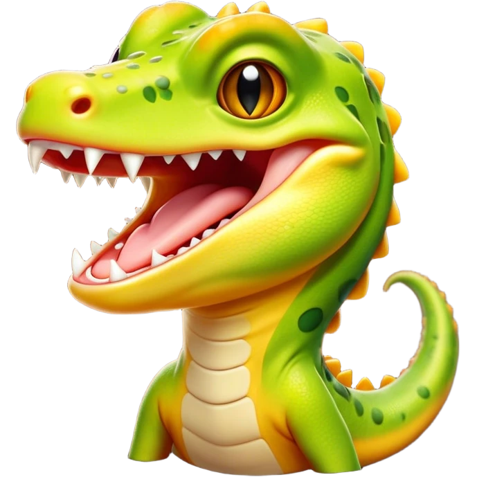 Cinematic Cute Yawning Gecko Portrait Emoji, Head tilted slightly with a dramatic, wide-open yawn, showcasing a compact, smooth-scaled body with slightly drooping eyelids and a relaxed, open-mouthed expression, Simplified yet irresistibly adorable features, highly detailed, glowing with a soft, cozy ambient glow, high shine, relaxed yet expressive, stylized with a hint of whimsical charm, soft glowing outline, capturing the essence of a drowsy yet affectionate gecko that appears ready to stretch out for a nap! emoji