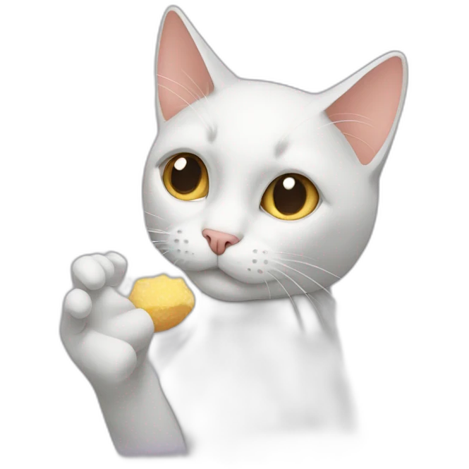 Cat-sniffing-sugar emoji