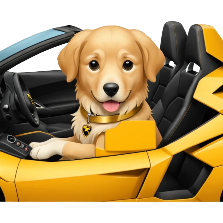 dog in lambo emoji