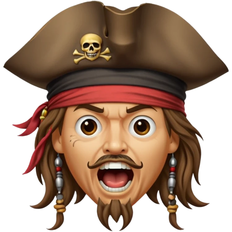 jack sparrow screaming emoji