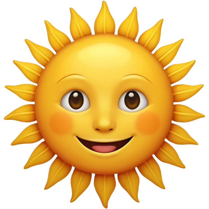 smiling sun emoji emoji