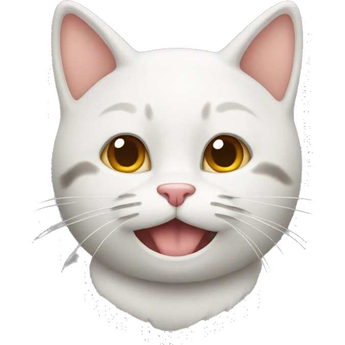 Cat emoji with the “yummy” face emoji