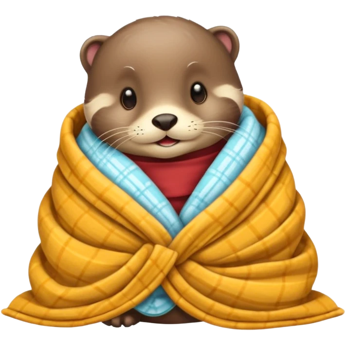 Otter in a blanket emoji