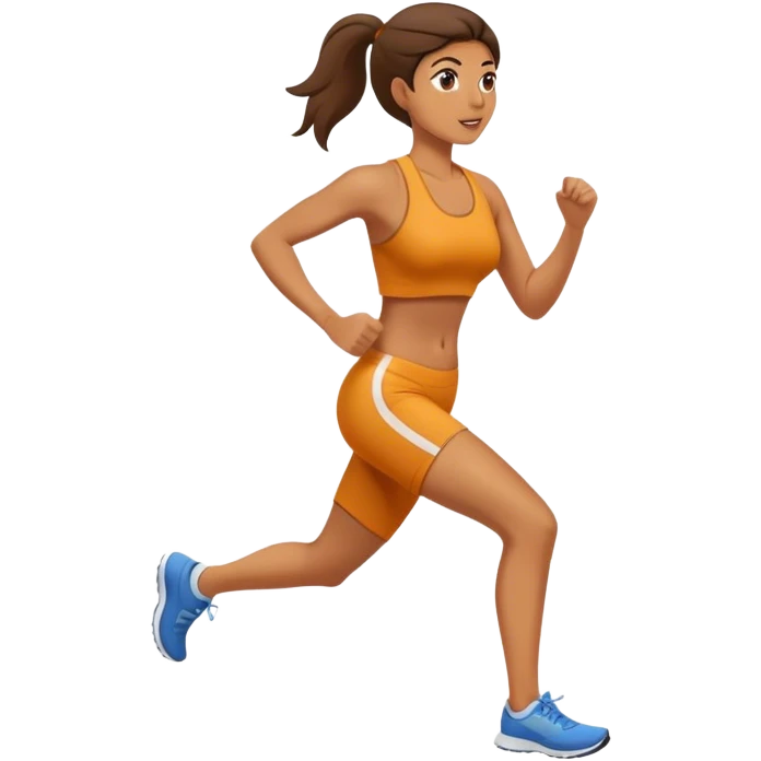 Jogging woman emoji