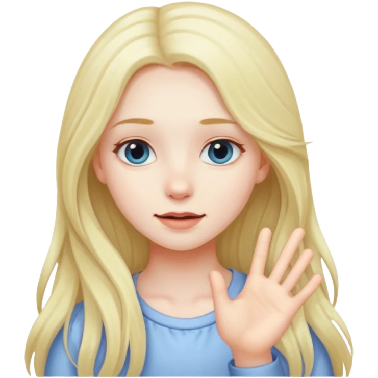 Girl fingering emoji
