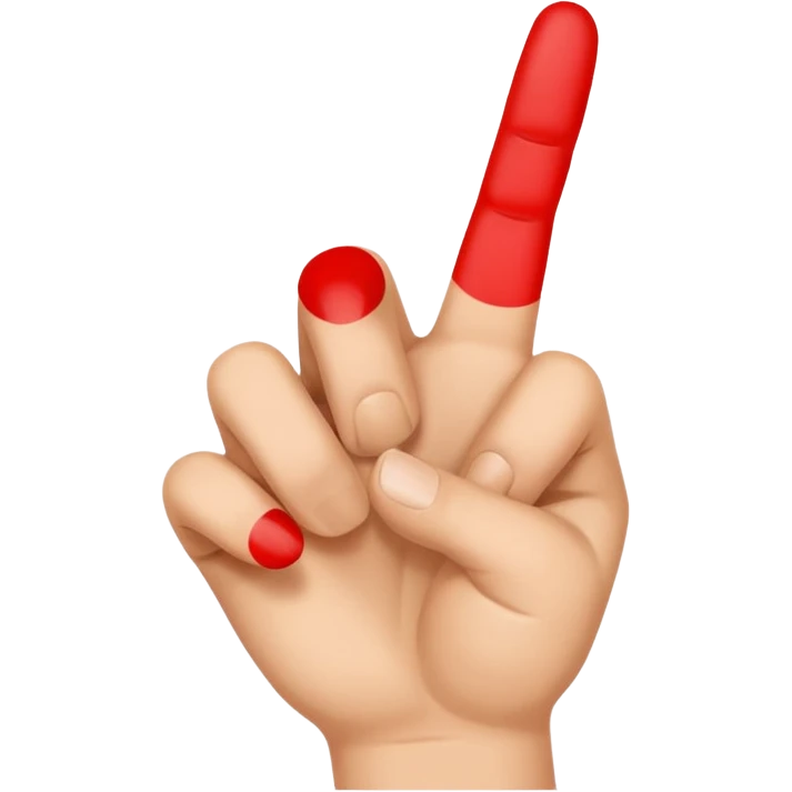 peace sign hand emoji