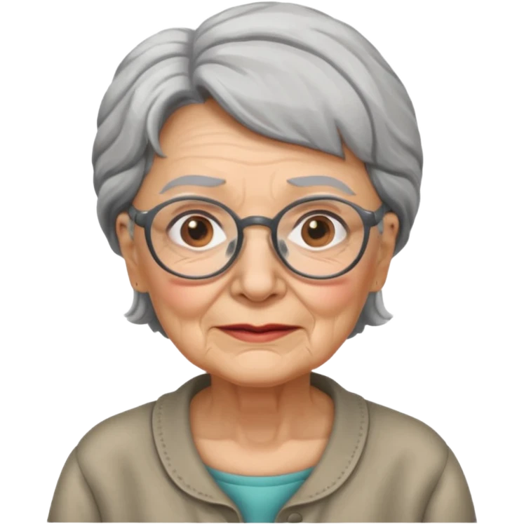 avó usandi oculos emoji