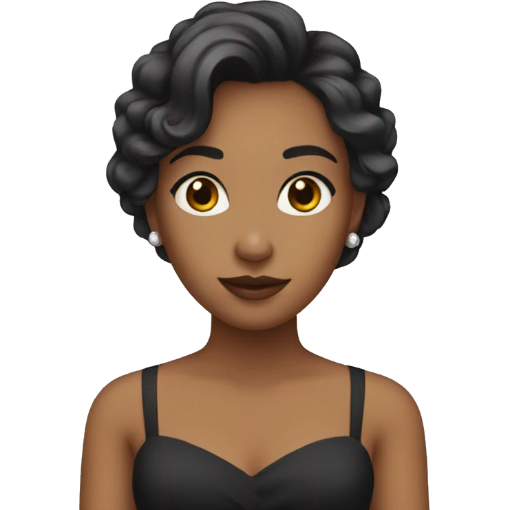 solo girl in formal attire emoji