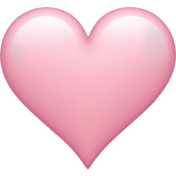 light pink heart emoji