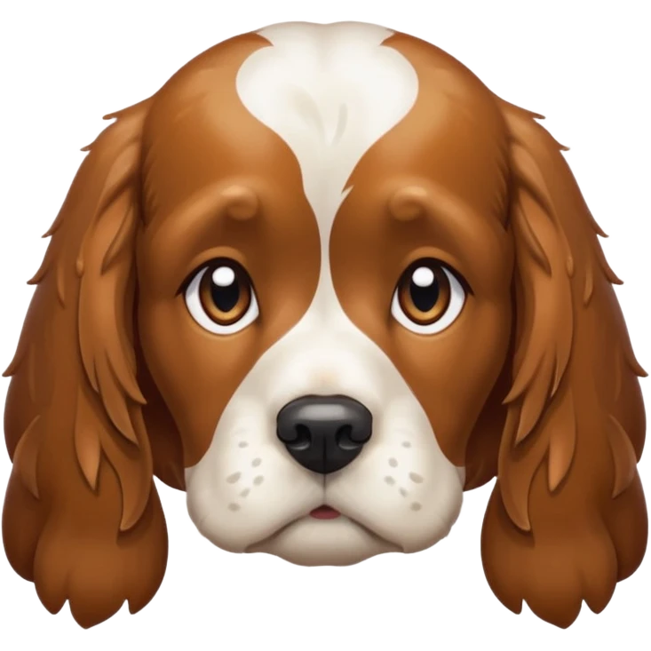 Suicidal cocker spaniel dog emoji