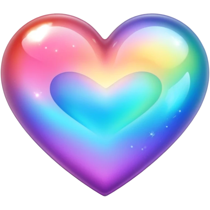 Heart with shimmering  emoji