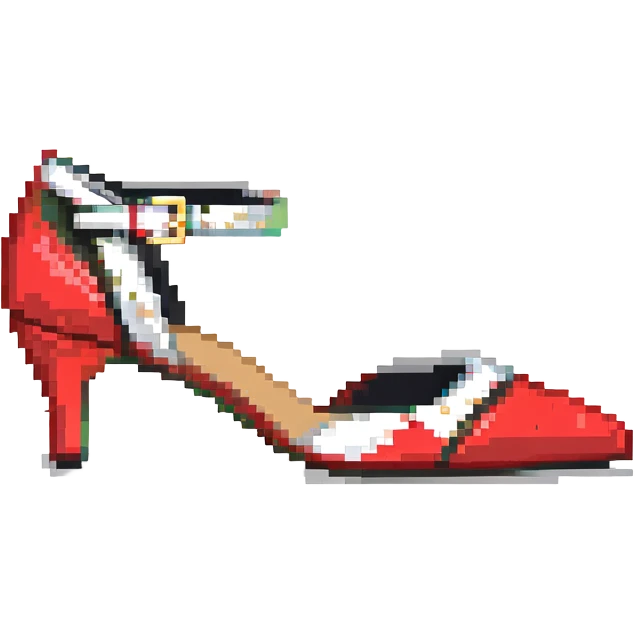 Sonic the Hedgehog's red shoes with white strap and gold buckle emoji