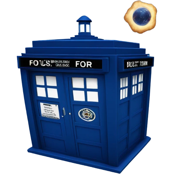 Tardis in Flight emoji