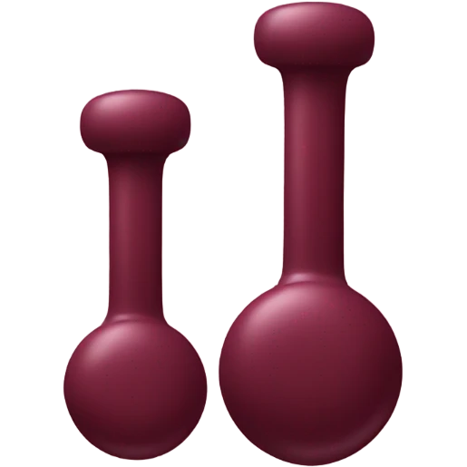 Burgundy weights emoji