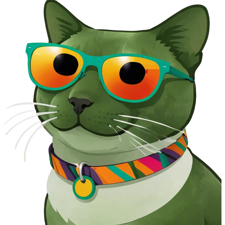 Cat with sunglasses emoji