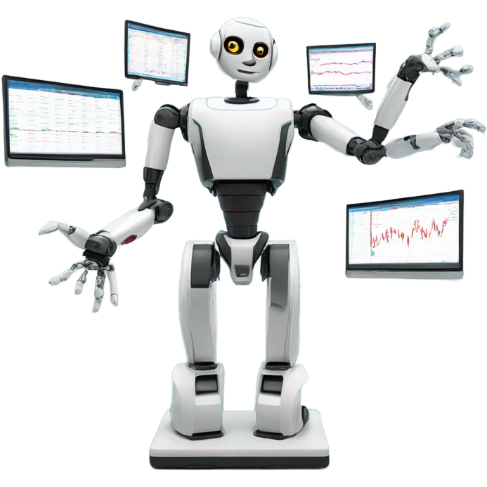 market trading robot emoji