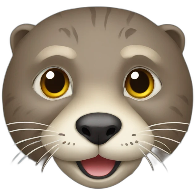 Loutre sur tigre emoji