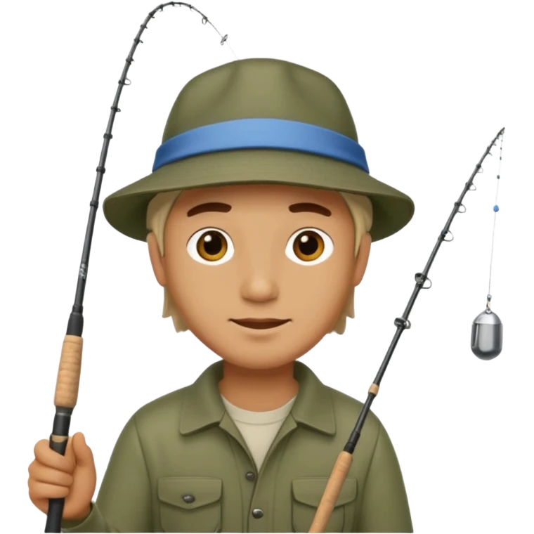 man casting a fishing rod emoji