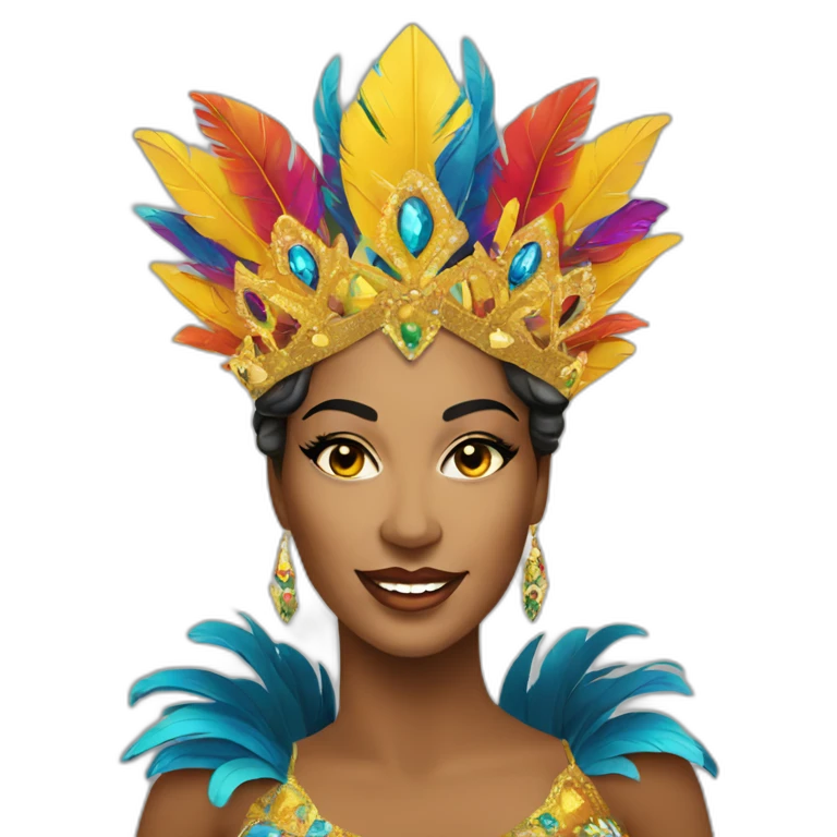 Queen of rio carnival emoji