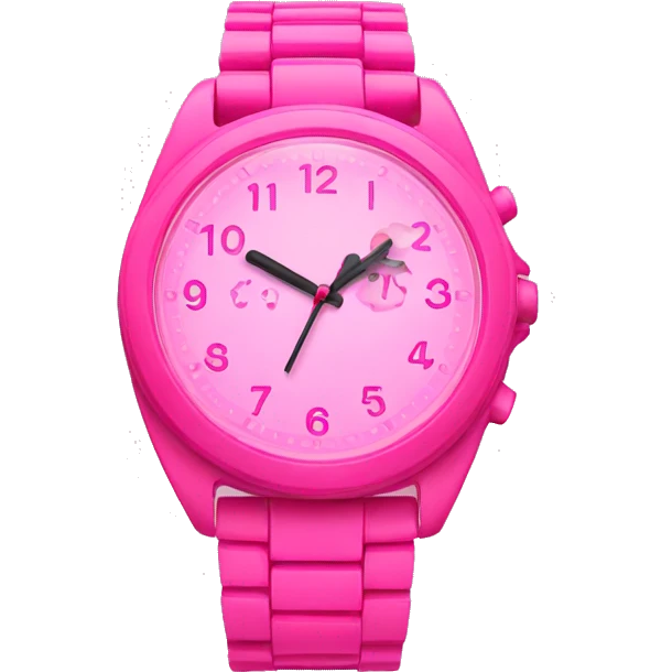 Pink Watch emoji