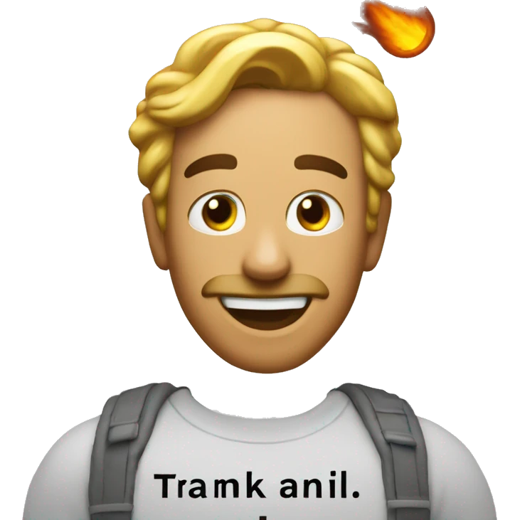 text that says "Thanks James!" covered in fire emoji