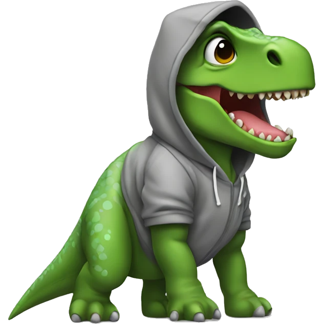 Dino mit hoodie emoji