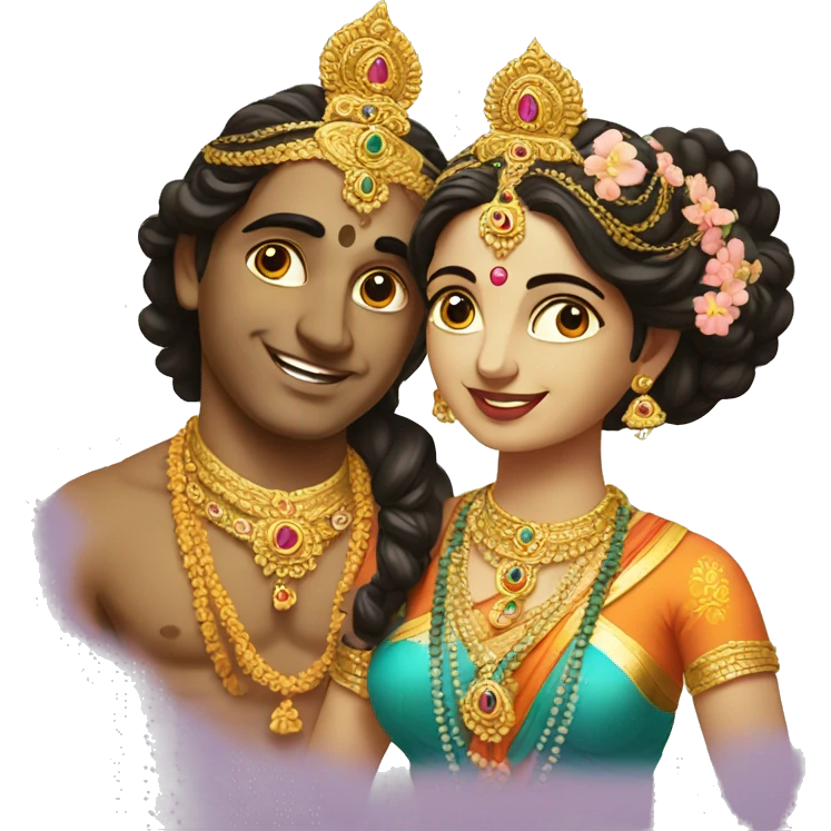 Radha Krishna  emoji