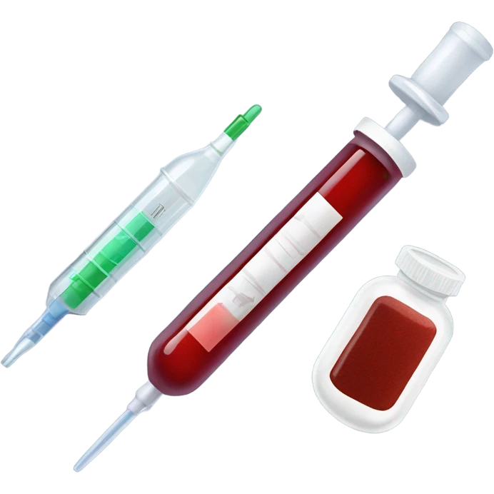 blood test in lab no microscope emoji