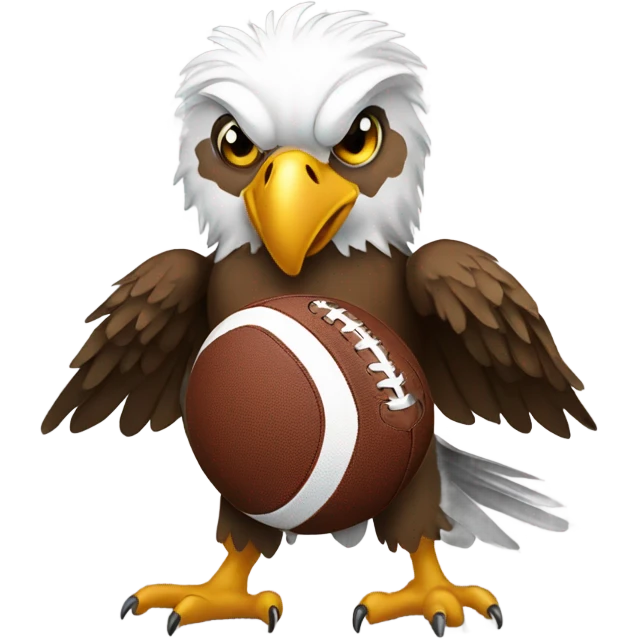 Eagle with football emoji